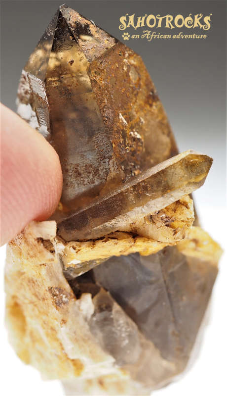 Lemurian Seed Crystal Wand - Quartz, A-Feldspar - Mount Malosa, Malawi