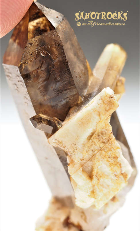 Lemurian Seed Crystal Wand - Quartz, A-Feldspar - Mount Malosa, Malawi