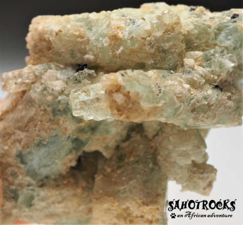 Tourmaline Opal-AN Goethite, Smokey Quartz, K-Feldspar - Erongo Mountain, Namibia