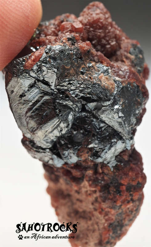 Andradite Garnet, Hematite - Nchwaning II Mine, South Africa