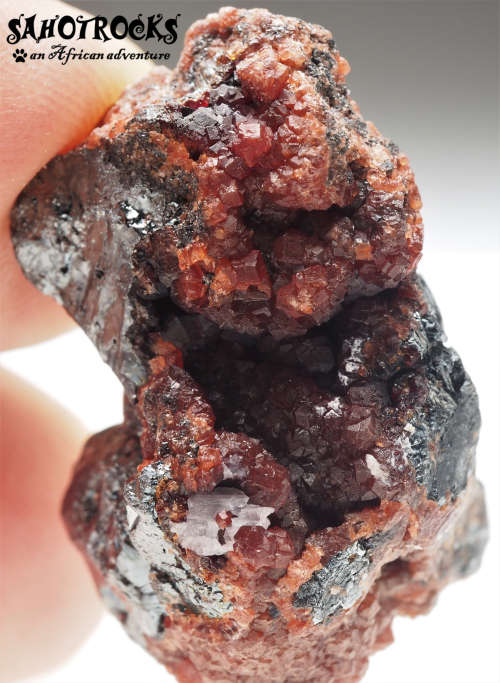 Andradite Garnet, Hematite - Nchwaning II Mine, South Africa