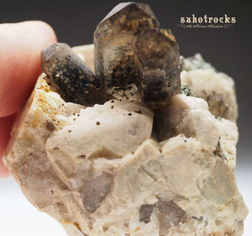 Aegirine Goethite, Smokey Quartz A-Feldspar RECORD KEEPER - Mount Malosa, Malawi