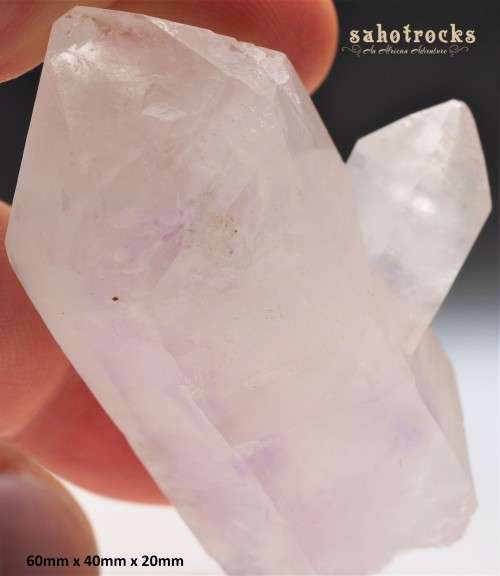 Brandberg Quartz Crystal - Amethyst included - Gobobosep, Namibia