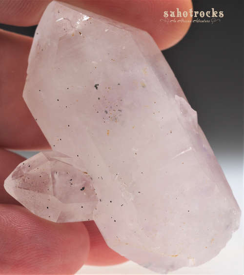 Brandberg Quartz Crystal - Amethyst included - Gobobosep, Namibia