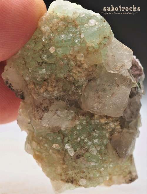 Analcime Prehnite Calcite - Gobobosep region, Namibia