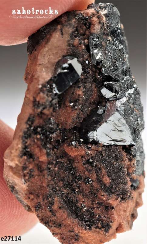 Andradite Garnet, Hausmanite, Hematite - Nchwaning II mine, South Africa