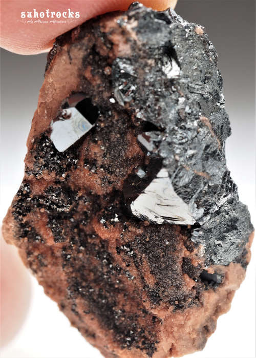 Andradite Garnet, Hausmanite, Hematite - Nchwaning II mine, South Africa
