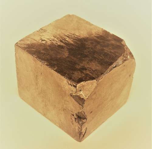 Pyrite cube - Navajún, La Rioja, Spain - Mina Ampliación a Vitoria