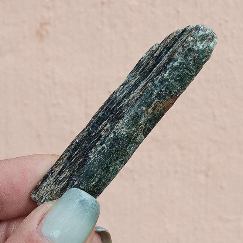 Kyanite grey blue ultramarine -Zimbabwe - disthene, rhaeticite, sapparite, cyanite 27g 7cm