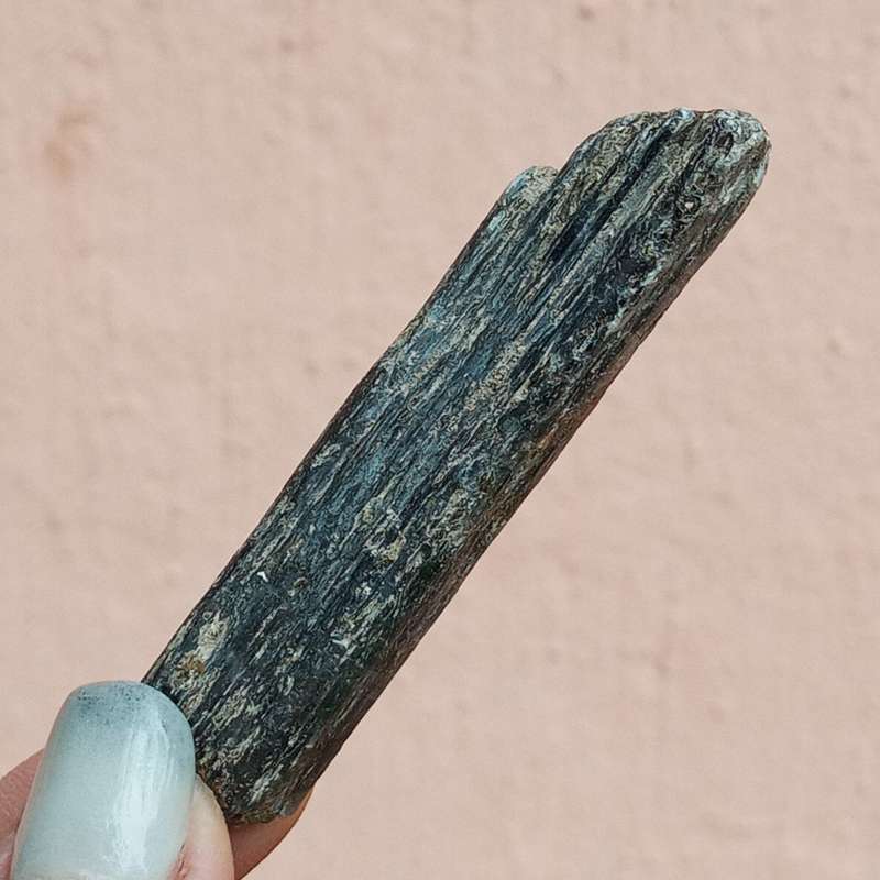 Kyanite grey blue ultramarine -Zimbabwe - disthene, rhaeticite, sapparite, cyanite 27g 7cm