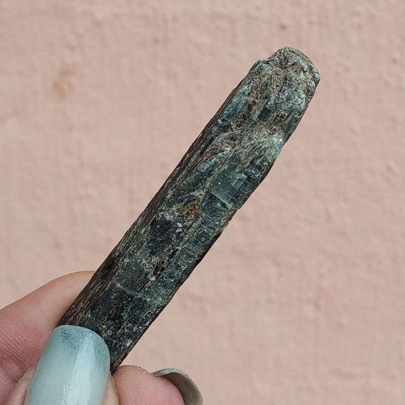 Kyanite grey blue ultramarine -Zimbabwe - disthene, rhaeticite, sapparite, cyanite 27g 7cm