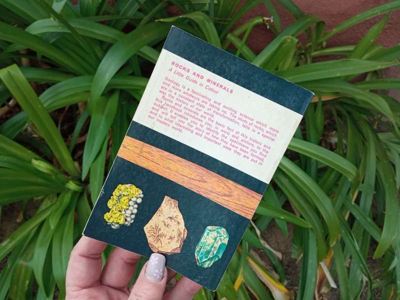 Rocks and Minerals, 1965 VINTAGE BOOK soft cover- in colour, A guide to minerals gems rocks
