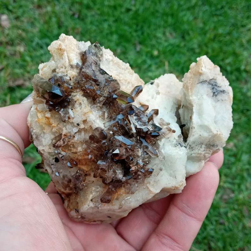 XL smoky quartz, fist sized, arfvedsonite aegirine oligoclase, Mt Malosa, Zomba, Malawi 505g 9.9cm