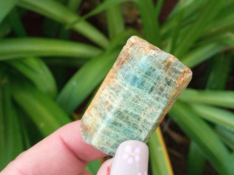 Beryl Heliodor Aquamarine 4cm - Zambia - faceting rough, lapidary materials