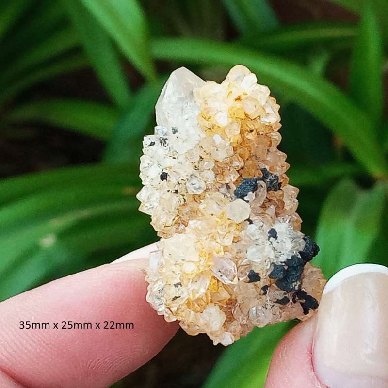Citrine Hematite Quartz 3.5cm, - golden healer ,Northern Cape, South Africa 20 grams