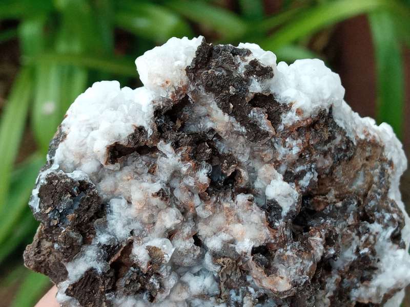 Aragonite Calcite 10.4cm druse white quartz CAVE STONE - Rand London Quarry, South Africa 146 grams