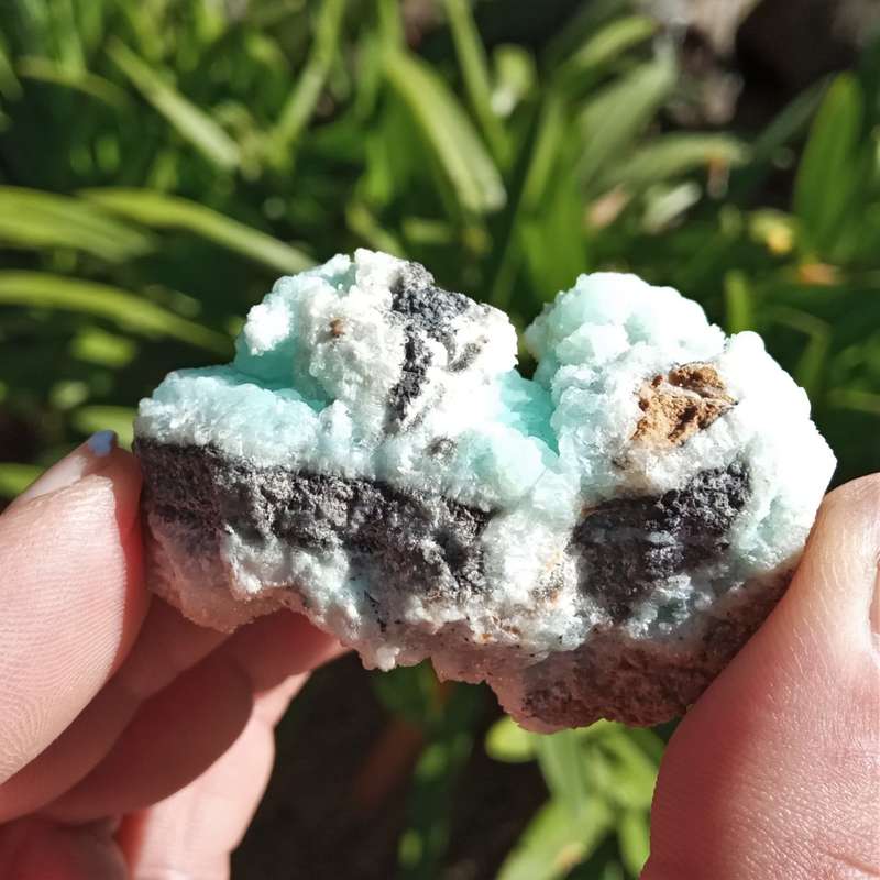 Smithsonite and Calcite, Rare mineral - Skorpion Mine, Namibia 80 grams
