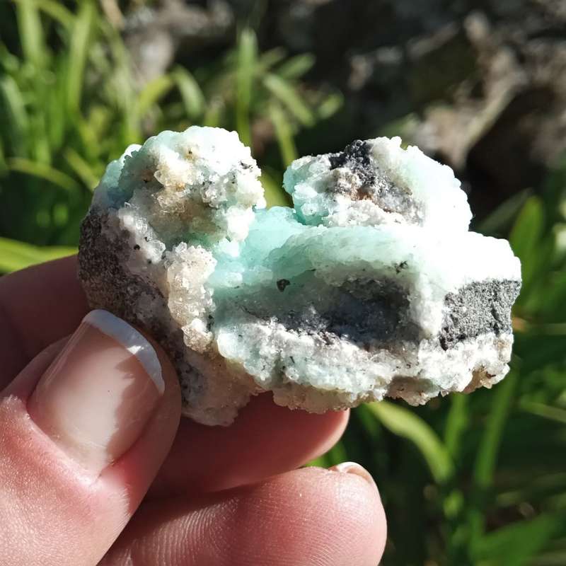Smithsonite and Calcite, Rare mineral - Skorpion Mine, Namibia 80 grams