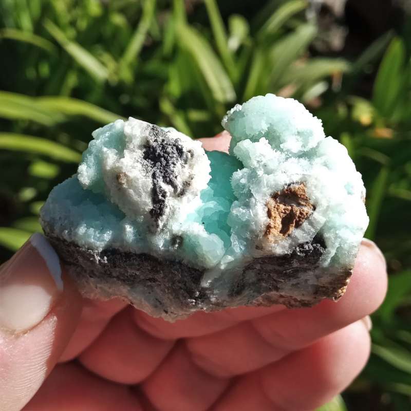 Smithsonite and Calcite, Rare mineral - Skorpion Mine, Namibia 80 grams
