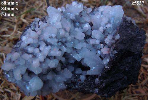 Kalahari manganese fields celestine crystals on matrix-south africa-298g