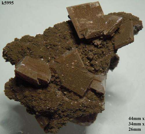 Kalahari manganese fields barite crystals on matrix-south africa-11g