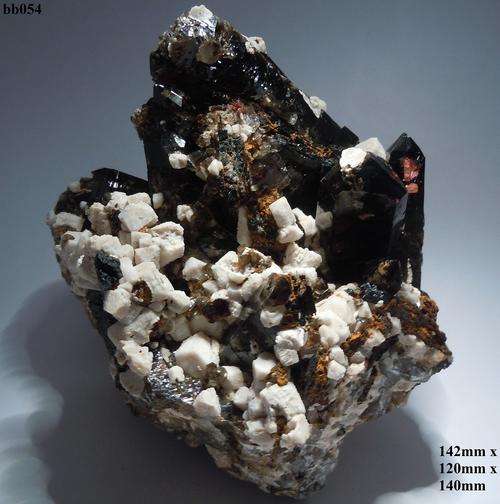 Mulanje mtn quartz and aegerine crystals on a-feldspar crystal matrix-Malawi-1642gram