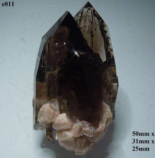 Mulanje mtn quartz crystals on a-feldspar matrix-Malawi-37gram