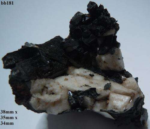 Zomba plateau aegerine crystals on a-feldspar crystal matrix-Malawi-21gram