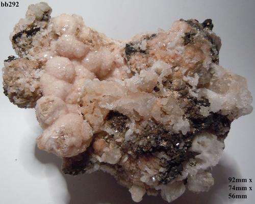 Kalahari manganese fields olmiite and calcite crystals on matrix-South Africa-271gram