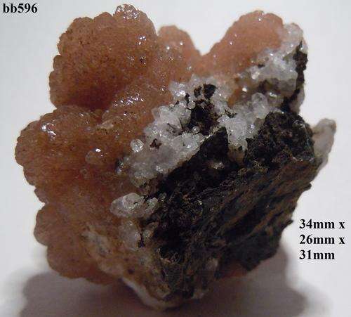 Kalahari manganese fields olmiite and calcite crystals on matrix-South Africa-32gram