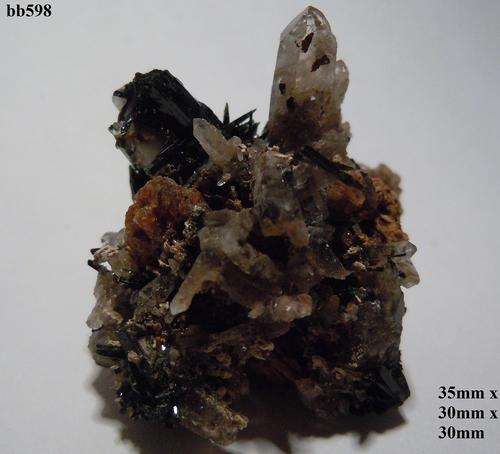 Mulanje mtn aegerine, quartz and zirkon crystals on a-feldspar crystal matrix-Malawi-13gram