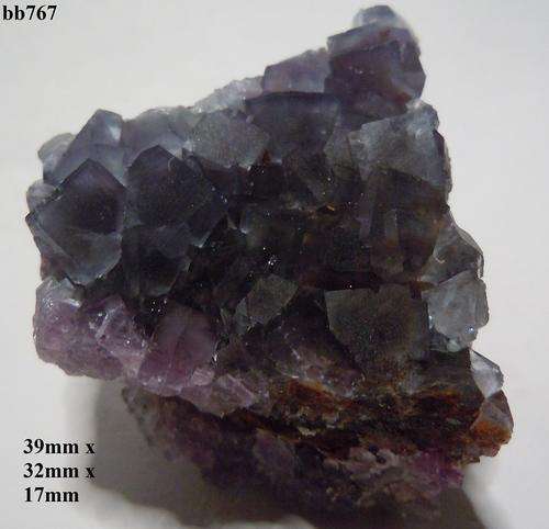 Okoruso mine fluorite crystals on matrix-Namibia-26gram