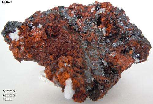 Kalahari manganese fields hausmanite,barite and andradite garnet crystals on matrix-South Africa-92g