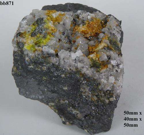 Kalahari manganese fields calcite and sturmanite crystals on matrix-South Africa-197gram