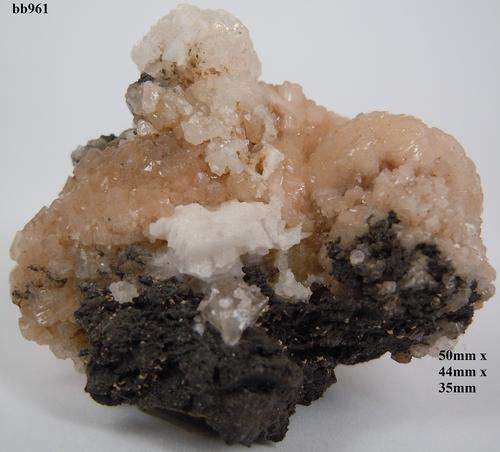 Kalahari manganese fields olmiite,barite and calcite crystals on matrix-South Africa-46gram