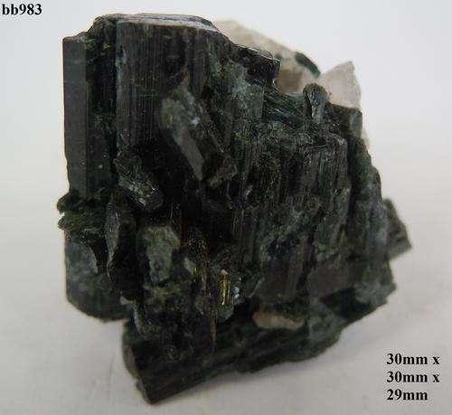 Nyimba quartz on diopside crystal cluster-Zambia-15gram