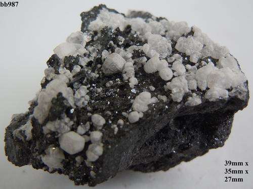 Kalahari manganese fields calcite and manganite crystals on matrix-South Africa-44gram