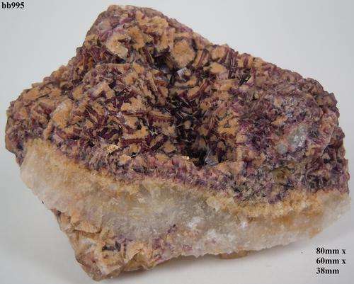 Orange river Warmbad fluorite crystals on matrix-Namibia-179gram