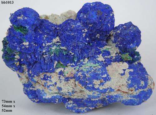 Kipushi Katanga azurite crystal cluster-Congo-216gram