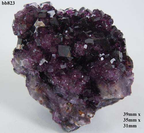 Okoruso mine fluorite crystals on matrix-Namibia-39gram