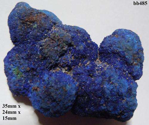 Kipushi Katanga azurite crystal cluster-Congo-17gram