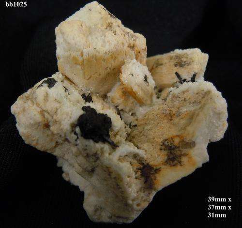 Erongo region schorl tourmaline and hyalite crystals on a-feldspar crystal matrix-Namibia-27gram