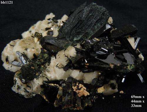 Mulanje mtn aegerine and zirkon crystals on a-feldspar crystal matrix-Malawi-55gram