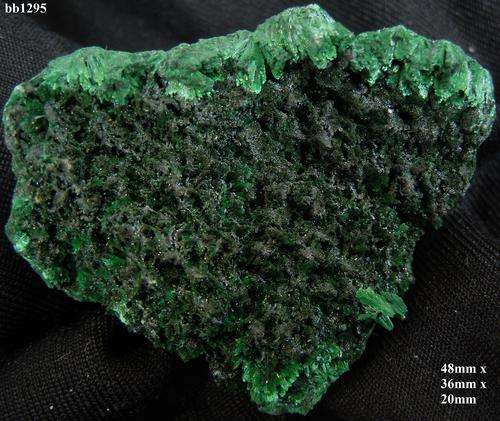 Mashamba West mine Katanga malachite crystal cluster-Congo-27gram