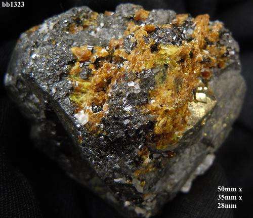 Kalahari manganese fields sturmanite and braunite crystals on matrix-South Africa-93gram