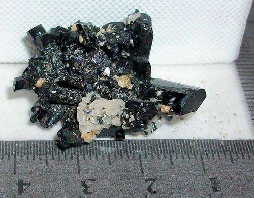 Zomba orthoclase on aegerine crystal cluster-malawi-7g