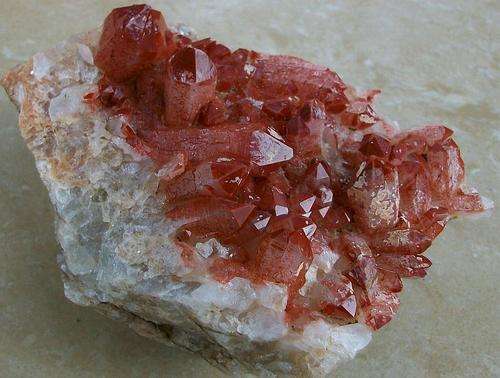 Pella hematite included quartz crystals on matrix-rsa-578g