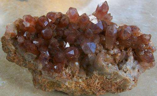 Pella hematite included quartz crystals on matrix-rsa-244g