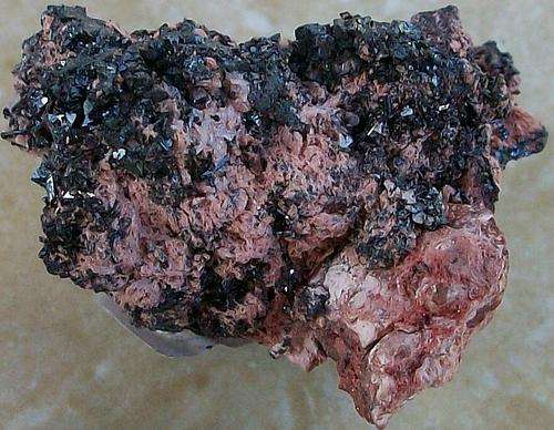 Kalahari manganese fields hausmanite crystal cluster on matrix-south africa-18g