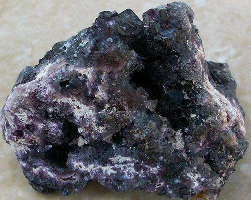 Okaruso mine flourite crystal cavity in matrix-namibia-78g